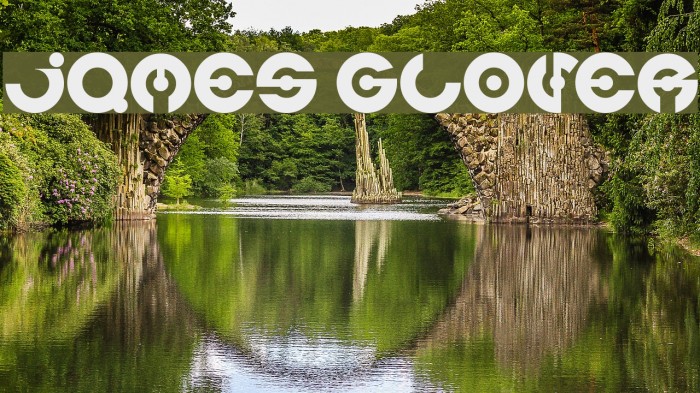 james glover Font examples