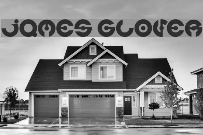 james glover Шрифта examples