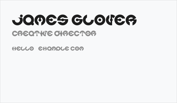 james glover Business Card