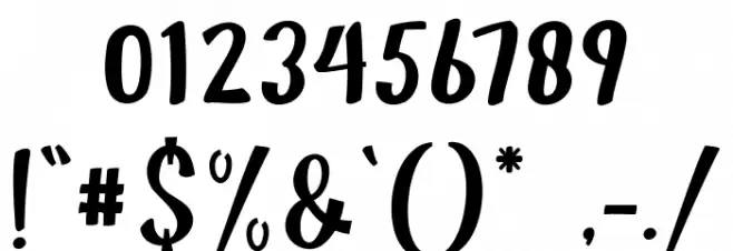 jandle  Regular Font OTHER CHARS