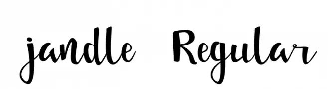  jandle  Regular  لخطوط تنزيل