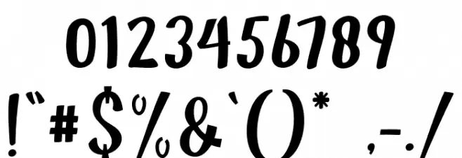 jandle Regular Font Alte caractere