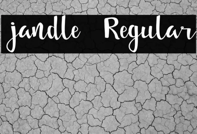  jandle  Regular Font examples