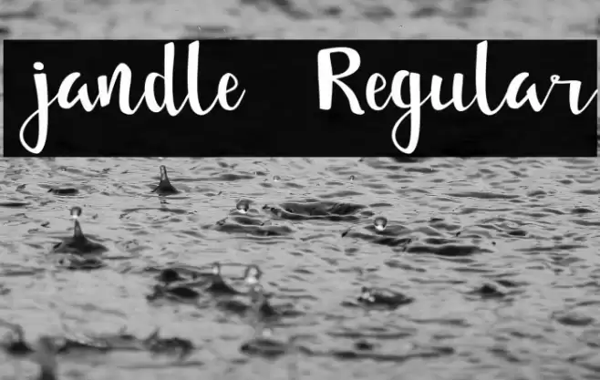  jandle  Regular Font examples