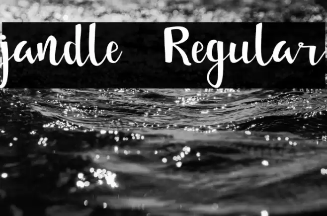 jandle Regular Font examples