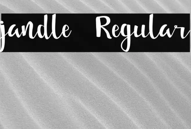 jandle Regular Font examples