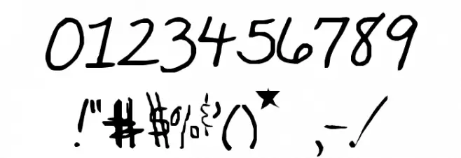 janellescript Font OTHER CHARS