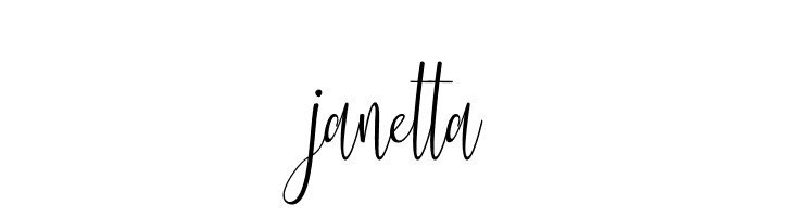 janetta  font caratteri gratis