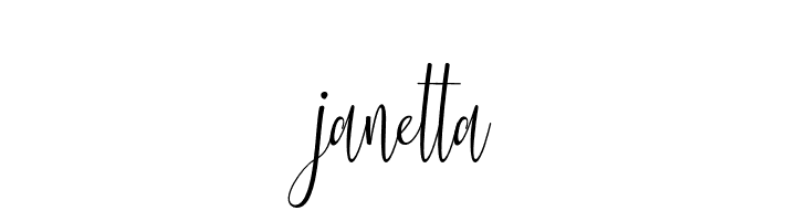 janetta  Frei Schriftart Herunterladen