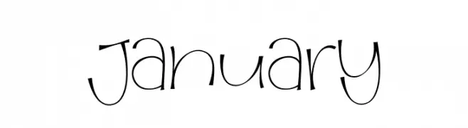 january  font caratteri gratis