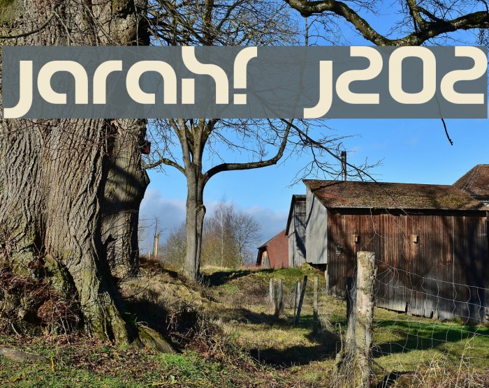 jarah! j202 Font examples