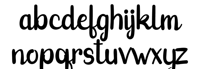 jasmine-Regular Font LOWERCASE