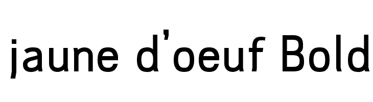 jaune d'oeuf Bold フォント