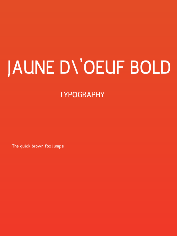 jaune d'oeuf Bold Poster