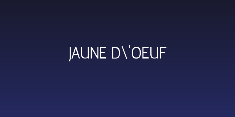 jaune d'oeuf Social Header