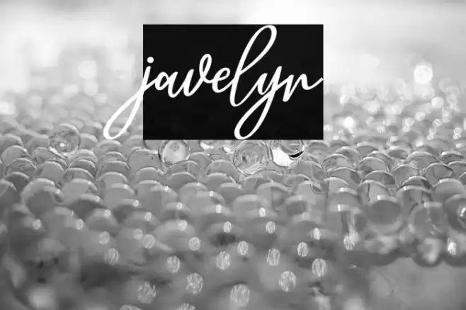 javelyn Font examples