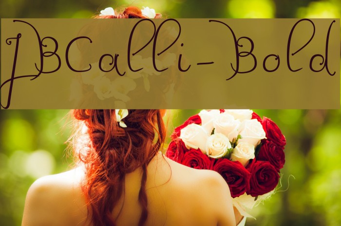 JBCalli-Bold Font examples