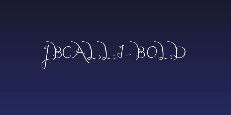 JBCalli-Bold Social Header