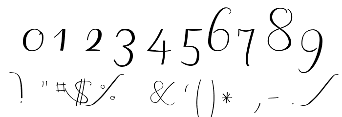 JBCalli-Regular Font OTHER CHARS