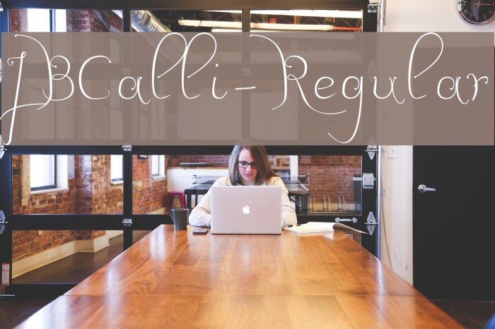 JBCalli-Regular Font examples