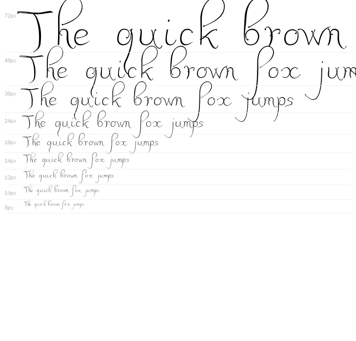 JBCalli-Regular Waterfall