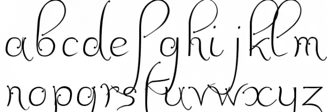 JBCalli-Regular Font LOWERCASE