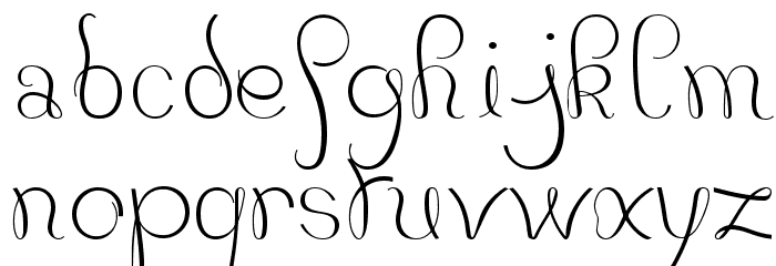 JBCourbes-Regular Font LOWERCASE
