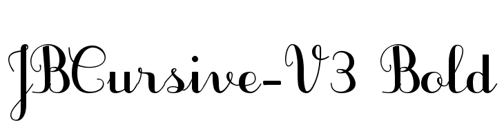 JBCursive-V3 Bold  नि: शुल्क फ़ॉन्ट्स डाउनलोड