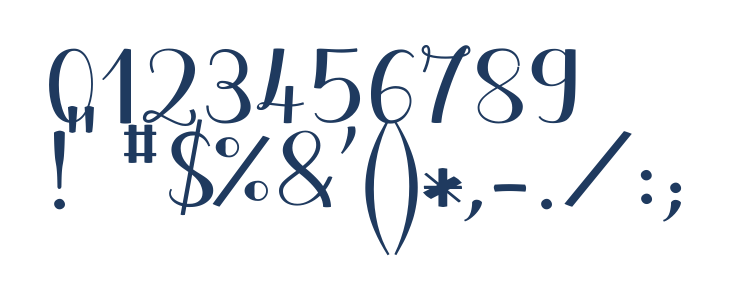 JBCursive-V3 Bold Other Characters