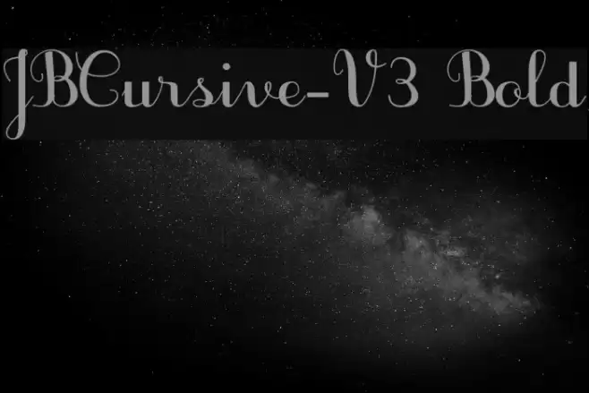 JBCursive-V3 Bold Font examples