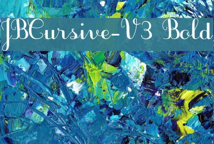 JBCursive-V3 Bold Example 2