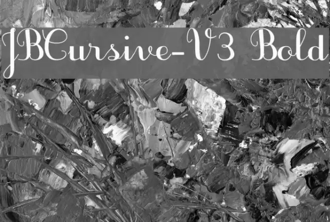 JBCursive-V3 Bold Font examples