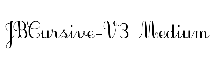 JBCursive-V3 Medium Font