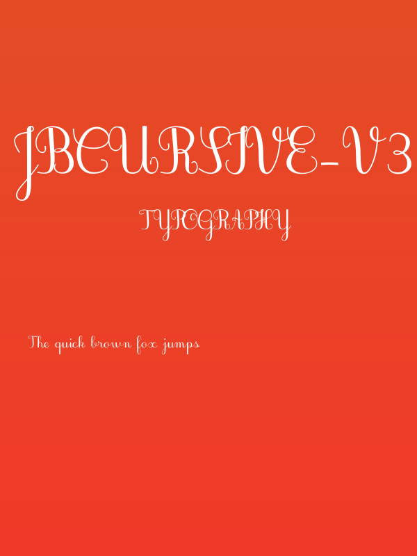 JBCursive-V3 Medium Poster