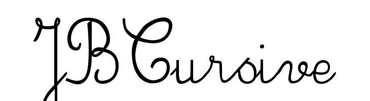 JBCursive  नि: शुल्क फ़ॉन्ट्स डाउनलोड