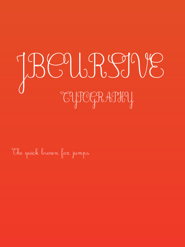 JBCursive Poster