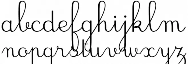 JBCursive 字体 小写