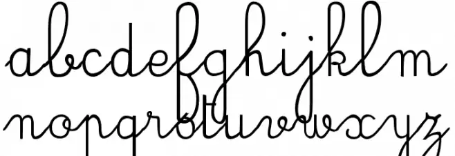 JBCursive 字体 小写
