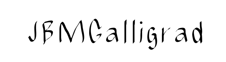 JBMCalligrad  免费字体下载