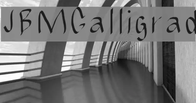 JBMCalligrad Font examples