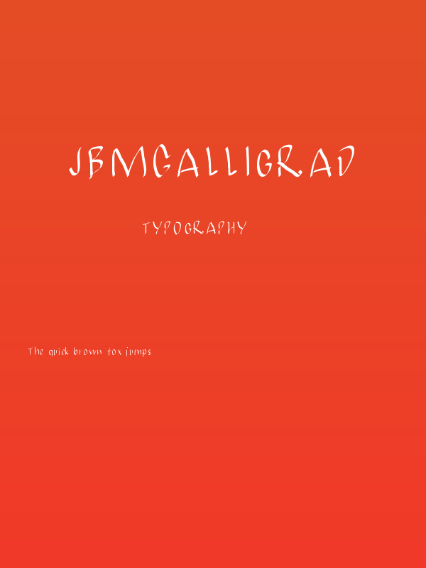 JBMCalligrad Poster