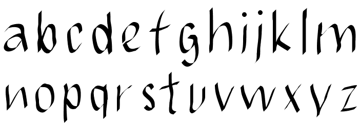 JBMCalligrad Font LOWERCASE
