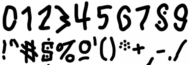 JBMFlimsy Font OTHER CHARS