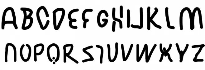 JBMFlimsy Шрифта ВЕРХНИЙ