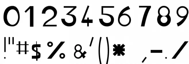 JBRond Font OTHER CHARS