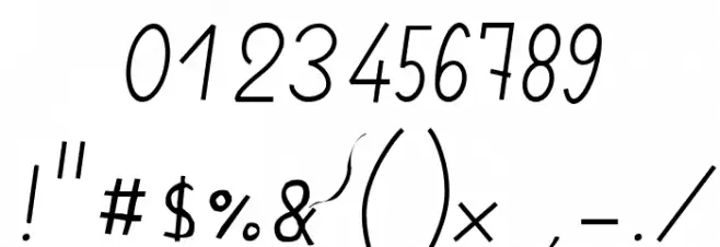 JBStyle Font OTHER CHARS