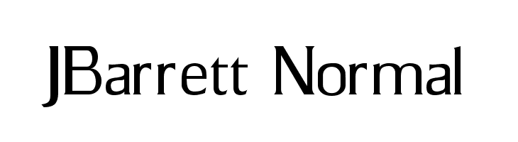 JBarrett Normal  フリーフォントのダウンロード