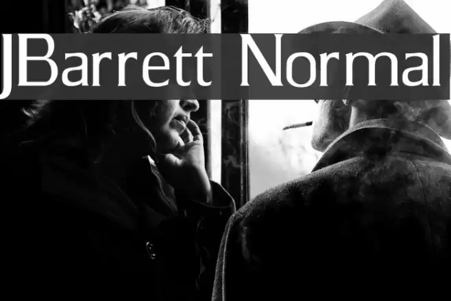 JBarrett Normal Font examples