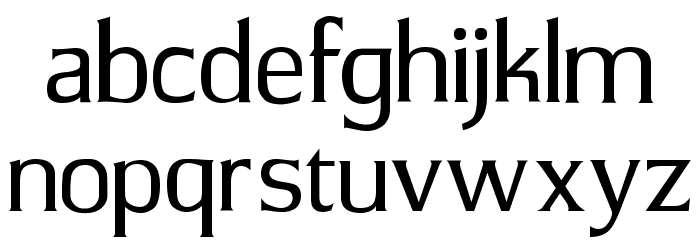 JBarrett Normal Font LOWERCASE