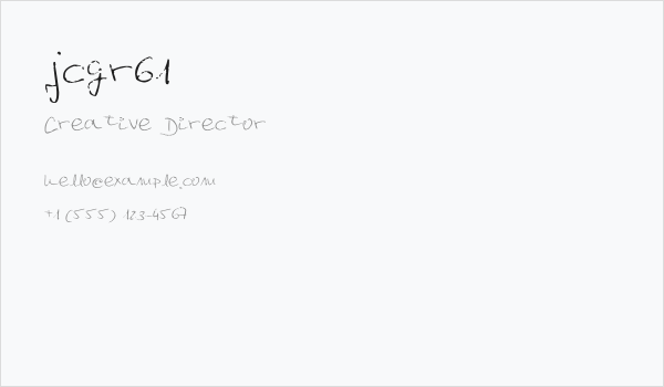 jcgr61 Business Card